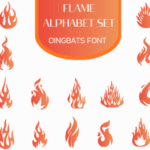 Flame Alphabet Set Font - Featured Image