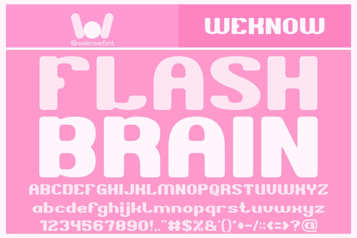 Flash Brain Font - Featured Image