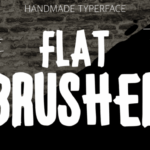 Flat Brusher Font - Featured Image