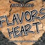 Flavors Heart Font - Featured Image