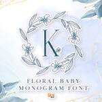 Floral Baby Monogram Font - Featured Image