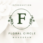 Floral Circle Monogram Font - Featured Image