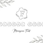 Floral Edge Monogram Font - Featured Image