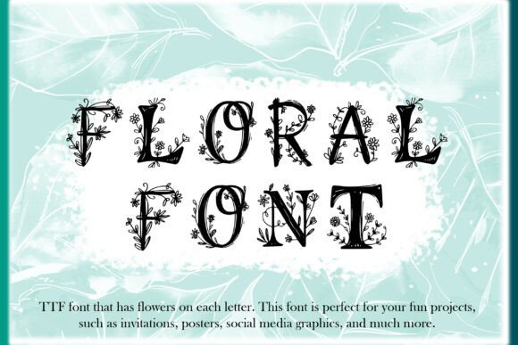 Floral Font - Featured Image