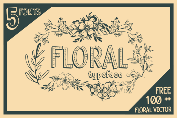 Floral Font - Featured Image