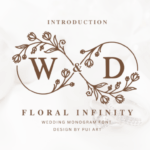 Floral Infinity Monogram Font - Featured Image