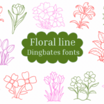 Floral Line Font - Featured Image