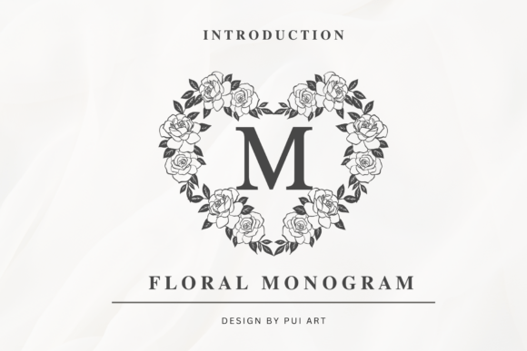 Floral Monogram Font - Featured Image
