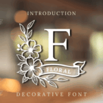 Floral Monogram Font - Featured Image