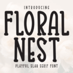 Floral Nest Font - Featured Image