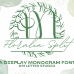 Floralia Split Monogram Font - Featured Image