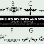 Flourishes Dividers and Swirls Font - Featured Image