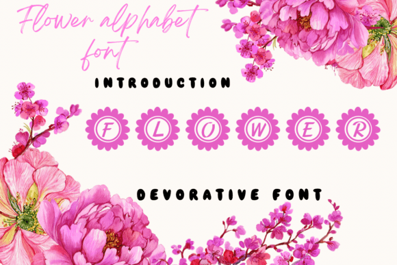 Flower Alphabet Font - Featured Image