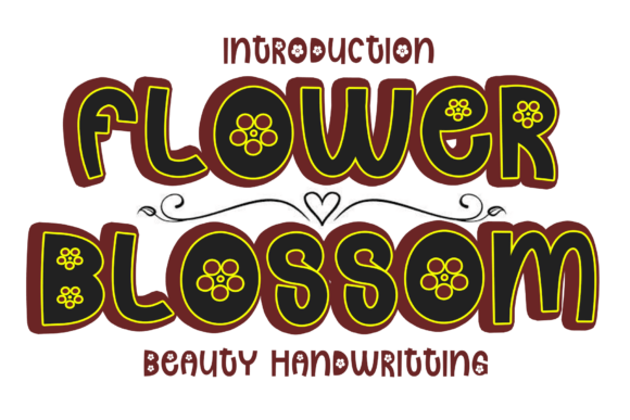 Flower Blossom Font - Featured Image