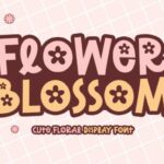 Flower Blossom Font - Featured Image