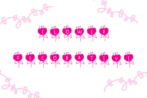 Flower Dingbats Font - Featured Image