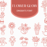 Flower Glow Font - Featured Image