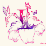 Flower Lily Monogram Font - Featured Image