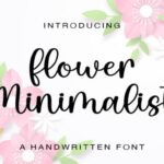 Flower Minimalist Font - Featured Image