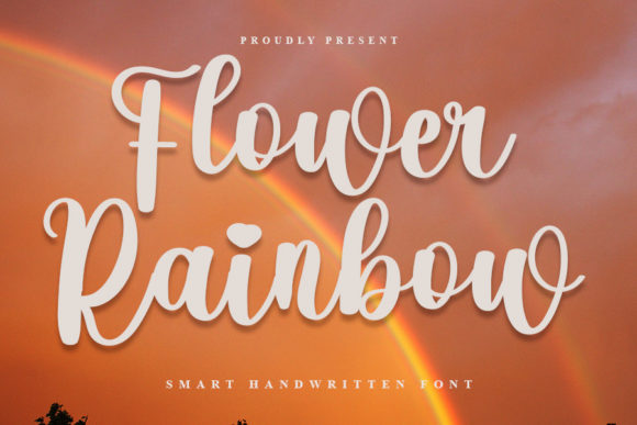 Flower Rainbow Font - Featured Image