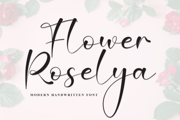 Flower Roselya Font - Featured Image