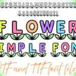 Flower Simple Font - Featured Image