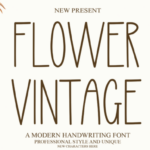 Flower Vintage Font - Featured Image