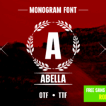 Flower Wreath Monogram Font - Featured Image