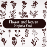 Flower and Leaves Font - Featured Image