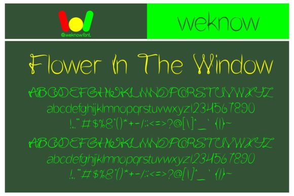 Flower in the Window Font - Featured Image