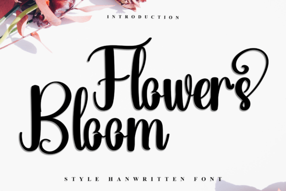 Flowers Bloom Font - Featured Image