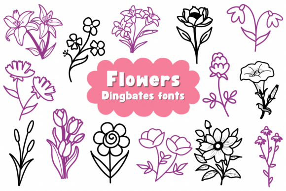 Flowers Font - Featured Image