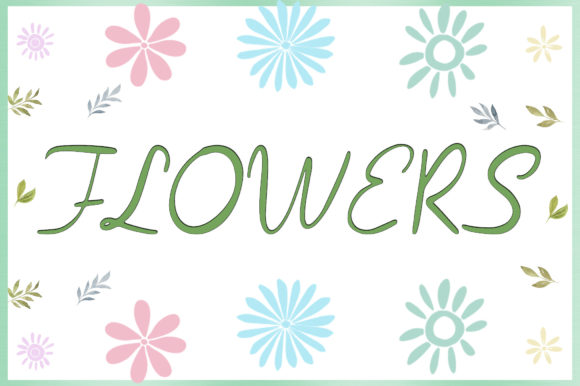Flowers Font - Featured Image