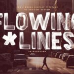 Flowing Lines Font - Featured Image