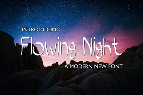 Flowing Night Font - Featured Image