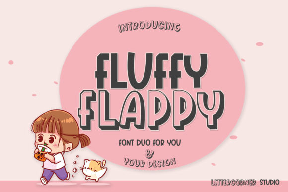 Fluffy Flappy Font - Featured Image