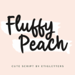 Fluffy Peach Font - Featured Image