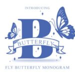 Fly Butterfly Monogram Font - Featured Image