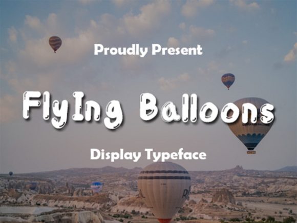 Flying Balloons Font - Featured Image