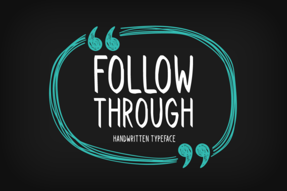 Follow Through Font - Featured Image