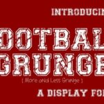 Football Grunge Font - Featured Image