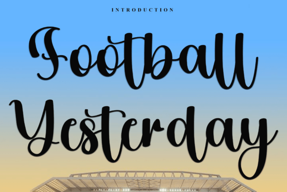 Football Yesterday Font - Featured Image
