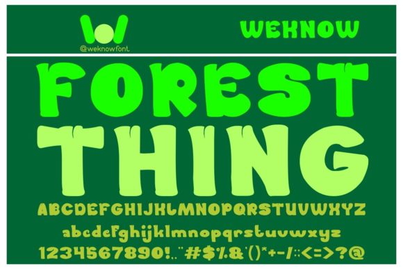 Forest Thing Font - Featured Image