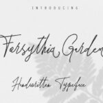 Forsythia Garden Font - Featured Image