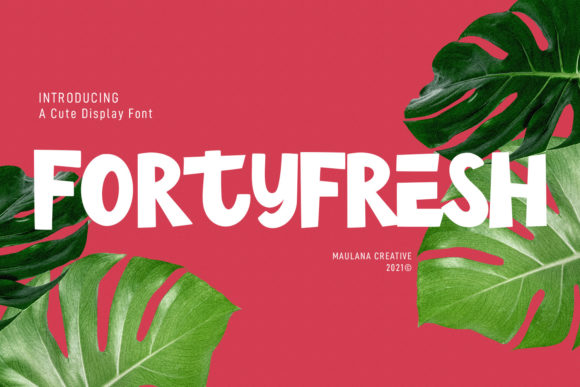 Fortyfresh Font - Featured Image