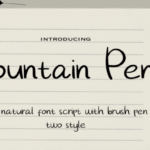 Fountain Pen Font - Featured Image