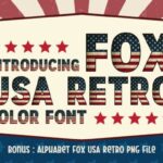 Fox Usa Retro Font - Featured Image
