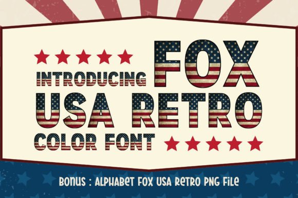 Fox Usa Retro Font - Featured Image