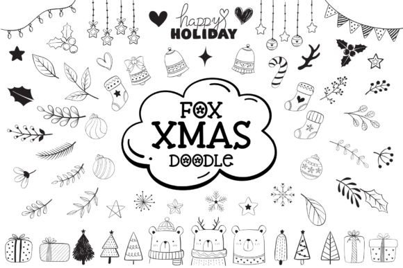 Fox Xmas Doodle Font - Featured Image