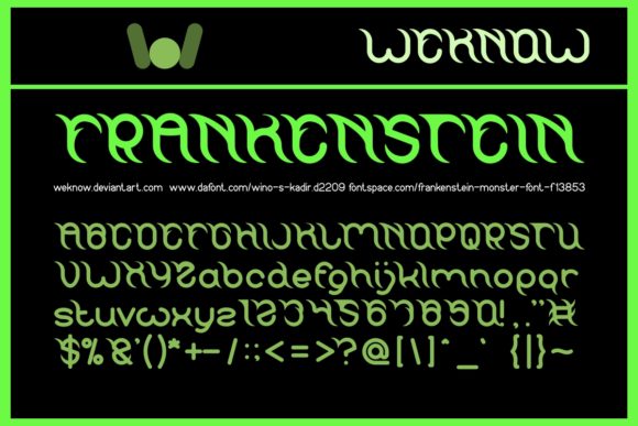 Frankenstein Font - Featured Image